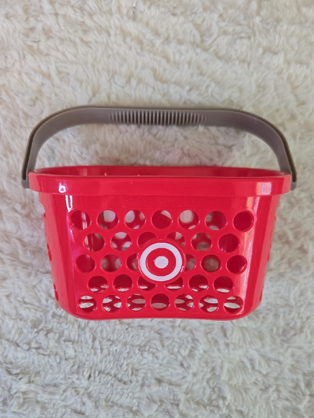 Target Red Mini Tote Basket with Gray Handle
